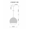 Стеклянный подвесной светильник Jupiter Copper A7963SP-1RB форма шар прозрачный Artelamp
