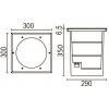 Стеклянный встраиваемый светильник уличный  73206B SS круглый прозрачный Oasis Light