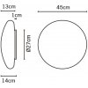 Стеклянный настенно-потолочный светильник Lumi F07G1301 круглый белый Fabbian