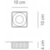 Точечный светильник Clavius FACLAVIUBCTR12V бежевый