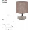 Интерьерная настольная лампа Eleanor 7070-502 цилиндр белый Rivoli