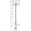 Наземный фонарь TITAN 84710B 10 E7 Bl прозрачный Oasis Light