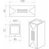Стеклянный архитектурная подсветка Dwell NC-023028-DG прозрачный