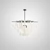 Стеклянная потолочная люстра  Ritta01 белая ImperiumLoft