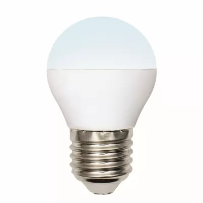 Лампочка светодиодная  LED-G45-6W/NW/E27/FR/MB PLM11WH картон Uniel