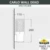 Настенный светильник уличный Carlo Deco DR3.570.000.WXU1L цилиндр белый Fumagalli