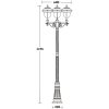 Наземный фонарь MADRID 84309B Bl прозрачный Oasis Light