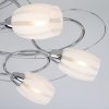 Стеклянная потолочная люстра Luara 70040/9 хром белая Eurosvet