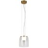 Стеклянный подвесной светильник Dearborn LSP-7060 цилиндр прозрачный Lussole