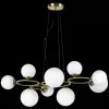 Стеклянная подвесная люстра Globo 815091 форма шар белая Lightstar