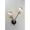 Стеклянное бра Crotone OML-95101-02 цвет янтарь форма шар Omnilux