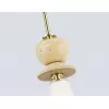Стеклянный подвесной светильник High Light LH75365 белый конус Ambrella