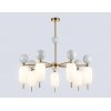 Стеклянная потолочная люстра High Light LH53106 белая Ambrella