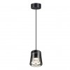 Стеклянный подвесной светильник Over 358647 конус черный Novotech