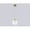 Стеклянный подвесной светильник High Light LH11093 цвет янтарь цилиндр Ambrella