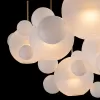 Стеклянный подвесной светильник Bolle 2030-S5 белый форма шар Loft It