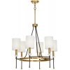 Подвесная люстра Rodezio LDP 1229-6 MD белая цилиндр Lumina Deco
