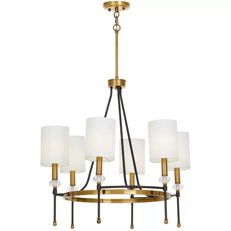 Подвесная люстра Rodezio LDP 1229-6 MD белая цилиндр Lumina Deco Подвесная люстра Rodezio LDP 1229-6 MD белая цилиндр Lumina Deco