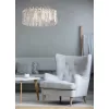 Стеклянная подвесная люстра Арман 462010906 белая цилиндр DeMarkt
