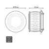 Точечный светильник Backlight BL095 серый Gauss