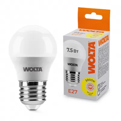 Лампочка светодиодная  25Y45GL7.5E27 Wolta