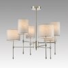 Потолочная люстра Latti 8262/6C серая цилиндр Lumion