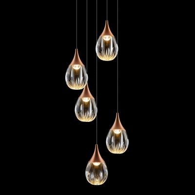 Подвесной светильник Stilla MD24001004-5A copper/clear DeLight Collection
