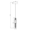 Стеклянный подвесной светильник Verticale MOD308PL-L9BL3K цилиндр Maytoni