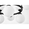 Стеклянный подвесной светильник Marsiada LDP 6033-9 BK белый форма шар Lumina Deco