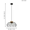 Подвесной светильник Padstow 43364 черный Eglo