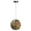 Стеклянный подвесной светильник Knot 8135-B форма шар цвет янтарь Loft It