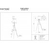 Торшер Comfort MOD008FL-01N конус бежевый Maytoni