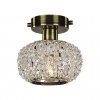 Хрустальный потолочный светильник Sternchen 1391-1U форма шар прозрачный Favourite
