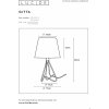 Интерьерная настольная лампа Gitta 47500/81/11 черный Lucide