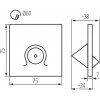 Подсветка ступеней лестницы MEFIS 32497