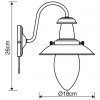 Стеклянное бра Fisherman A5518AP-1SS прозрачное Artelamp