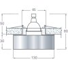 Хрустальный точечный светильник Downlight DL014Y цвет янтарь