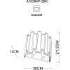 Хрустальный настенный светильник Amber A1028AP-2BK прозрачный Artelamp