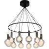 Стеклянная подвесная люстра Kula 4378-12P форма шар белая Favourite