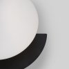 Стеклянный настенный светильник Moity 70150/1 черный белый Eurosvet