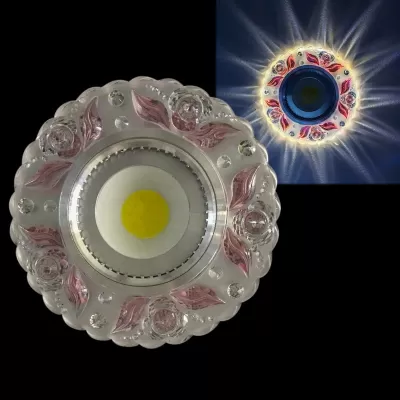 Светодиодный точечный светильник  42236-9.0-001PL MR16+LED3W CL/PK