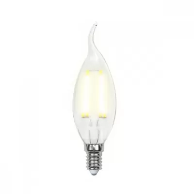 Лампочка светодиодная  LED-CW35-5W/WW/E14/CL/DIM GLA01TR картон Uniel