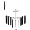 Хрустальная потолочная люстра Mineral FR1010CL-08G прозрачная Freya