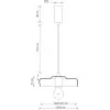 Стеклянный подвесной светильник Eleganza S111057.1Amber цвет янтарь