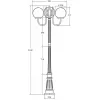 Наземный фонарь GLOBO S 88209SB/10 Bl форма шар белый Oasis Light Наземный фонарь GLOBO S 88209SB/10 Bl форма шар белый Oasis Light