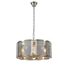 Стеклянная подвесная люстра Sorrento VL3004P05 прозрачная цилиндр Vele Luce