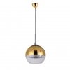 Стеклянный подвесной светильник Veroni LDP 1029-150 GD форма шар прозрачный Lumina Deco