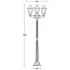 Стеклянный наземный фонарь PETERSBURG M 79808MB Bl прозрачный Oasis Light Стеклянный наземный фонарь PETERSBURG M 79808MB Bl прозрачный Oasis Light