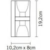 Стеклянное бра Cubetto D28D0101 белое Fabbian