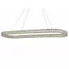 Хрустальный подвесной светильник 8580 8580/140 C oval gold прозрачный Newport